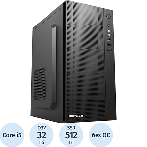 Системный блок BigTech PC (S5027) i5-12400/32GB/512/NoOS