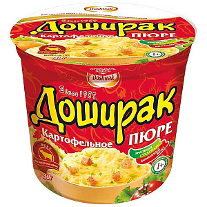 Картофельное пюре Доширак с мясом, 24штx40г