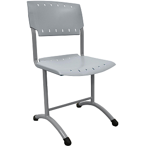 Стул ученический 0MX_GL_SIGMA, нерег 6гр.роста, 460мм,RAL7004,пласт.RAL7040