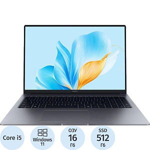 Ноутбук Honor X 16(5301ALWS) i5-13420H/16Gb/512Gb SSD/16/W11H