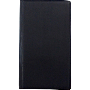 Визитница настольная на 120 визиток трехсекцион.AttacheEconomy,ПВХ,черный