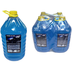 Жидкость стеклоомывающая зимняя Wise Eyes -20 4,5л ПЭТ 4 штуки/уп