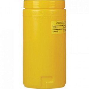 Емкость-контейнер д/сбора ост.инстр.с иглосъем.Б Жел.1,5л.ОЛДАНС
