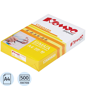 Бумага КОМУС ДОКУМЕНТ Standard (А4, марка С, 80 г/кв.м, 500 л) СПб