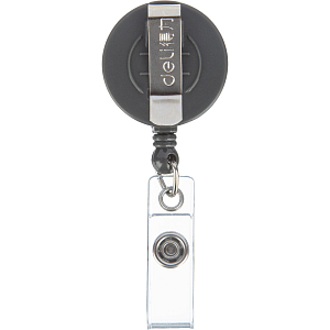 Держатель для бейджа Deli 8309 с рулеткой (без бейджа),80см, серый, 12шт/уп