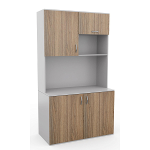 Кухня OV_Мини Ринг КМ 214 темный дуб шамони/серый