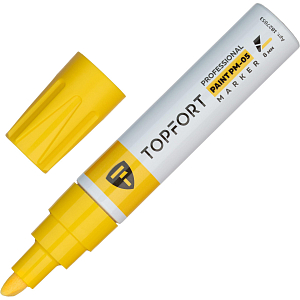 Маркер лаковый Topfort Paint 8 мм желтый