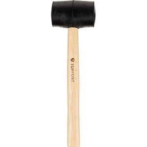 Киянка резиновая 450 г Topfort c деревянной рукояткой