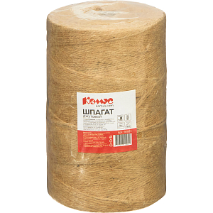 Шпагат Комус джутовый кручёный 1,2кТекс 13кгс 1кг 800м СПб