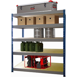 Стеллаж металлический SK6_MZ_МКФ15615-2.5   груз. 5 полок 1525х610х2500