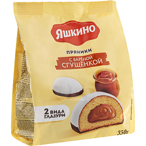 Пряники Яшкино с вареной сгущенкой, 350г ЯП907