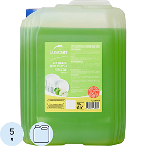 Средство для мытья посуды Luscan Яблоко 5л канистра