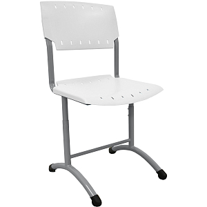 Стул ученический 0MX_GL_SIGMA,рег 5-7 гр.р,420-500мм,RAL7004, пласт.RAL9003