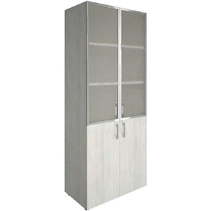 Шкаф KYN_0MX YALTA со стекл/рама LT-ST 1.2R снежная патина В2012