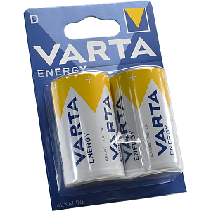 Батарейка Varta ENERGY LR20 D 2шт/бл Alkaline 1.5V (4120) (4120229412)