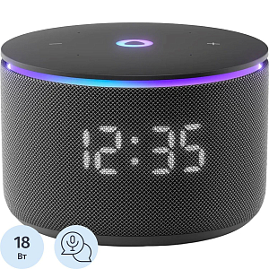 Умная колонка Яндекс Станция Мини 3 Про, Zigbee, чёрный (YNDX-00059BLK)