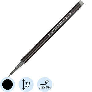 Стержень гелевый 111мм PILOT BLS-FRP-5 для Frixion Point черный 0,25мм