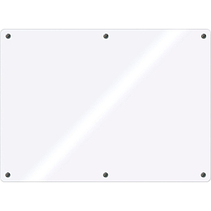 Доска стеклянная магнитная, 120х240, Attache, белый