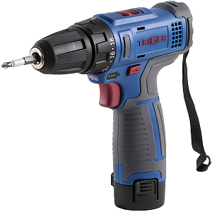 Дрель-шуруповерт ТРИГГЕР 20101 2 аккумулятора Li-ion 1,5Ач, 12V, 10мм, 25Нм