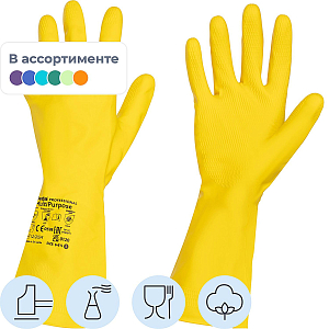 Перчатки резиновые Vileda Profes латекс желтый рM 100759/174372,ПС
