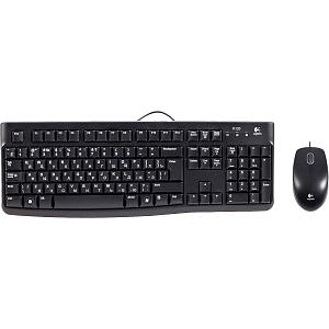 Набор клавиатура+мышь Logitech MK120, Black, ориг РУС грав (920-002561)