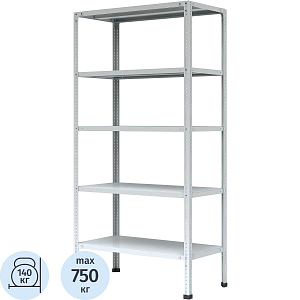 Стеллаж металлический 0MX_P_МС-245 с 5-ю полками 1000х400х2000