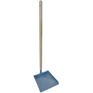 Совок для мусора металл окрашен-й открытый шир 20 см дерев/ручка 70 см 8745