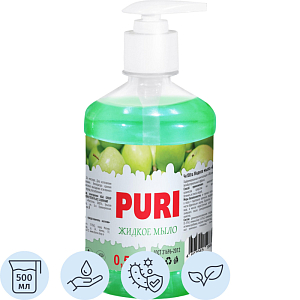 Мыло Жидкое PURI Яблоко 0,5л