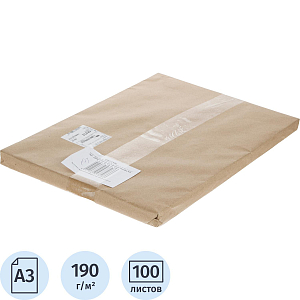 Ватман А3 100л 190гр., уп.крафт