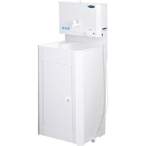 Умывальник дачный Topfort SIMPLE с подогревом 15л, пласт мойка, белый