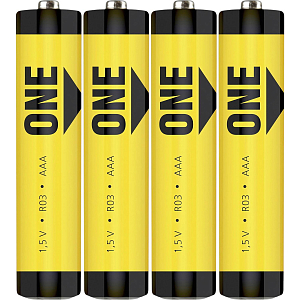 Батарейка Smartbuy AAA солевая ONE R03/4S (60/600) (SOBZ-3A04S-Eco) 4шт