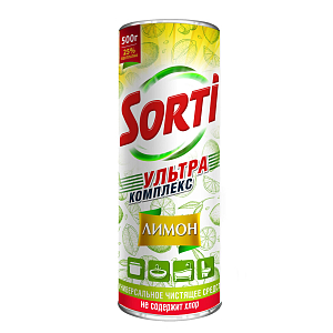 Универсальное чистящее средство Sorti Ультра комплекс Лимон 500гр