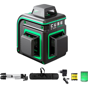 Лазерный уровень ADA CUBE 3-360 GREEN Professional Edition