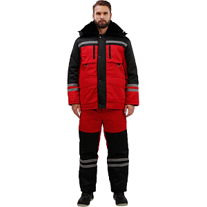 Костюм зимний муж з03-КПК крас/чер (р.44-46)158-164
