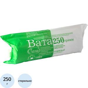 Вата хирург. стер. 250г ШК0959
