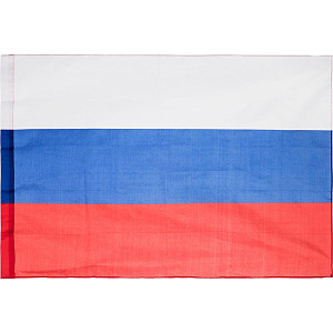 Флаг РФ 90x135см полиэфирный шелк с влагостойкой пропиткой уличный 70 мг