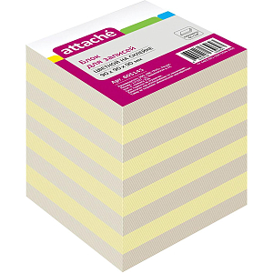 Блок для записей Attache Economy на склейке 9х9х9 цветной 80 г