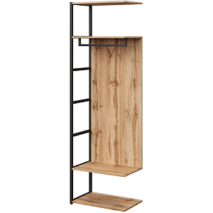 Секция гардеробная K-Loft 241H029 645х400х2105 дуб натур/черный