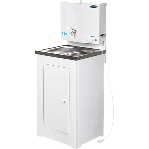 Умывальник дачный Topfort ELEGANT с подогревом 17л, нерж. мойка, белый