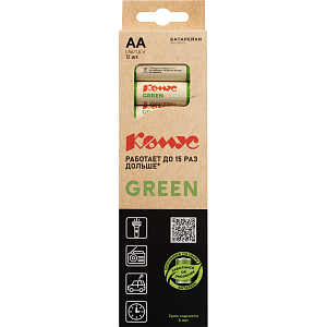 Батарейка Комус Green AA/LR6 12 шт/уп