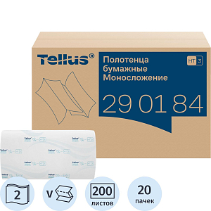 Полотенца бумажные д/дисп Торк/Tellus Н3 Комфорт ZZ 2сл 200л 20шт/уп_290184