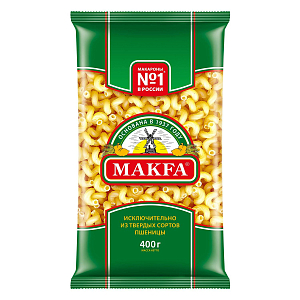 Макароны Макфа Витки группы А в/с, 400 г