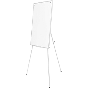 Флипчарт магнитно-маркерный на треноге, в ПВХ-профиле, без верхней крышки