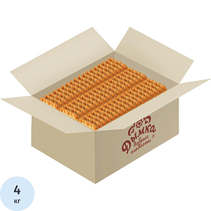 Печенье сдобное Дымка Дырки-Пупырки с вареной сгущенкой 4кг/уп