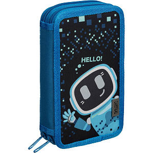 Пенал Robot Hello 2 отд., ткань, 190х110 мм, ПКТ 11-20