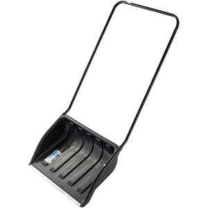 Движок для уборки снега пластик 690х470х1420мм стальн рукоят Сибртех 61642