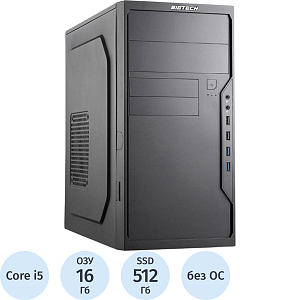 Системный блок BigTech PC S5006 i5-12400/H610/16GB/SSD512/NoOS