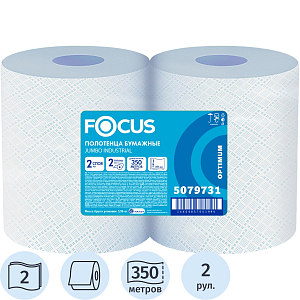 Бумага протирочная FocusJumbo 2сл 1000л24х35см 350м2рул/уп_5079731/50202788