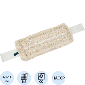 Насадка МОП Luscan Дуэт 40x11см хлопок/микроф тафтинг карм/ухо