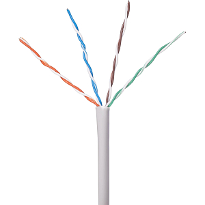 Кабель BigTech BT-CECR-011 CCA UTP 4 пары, кат.5e AWG25 PVC 305м сер